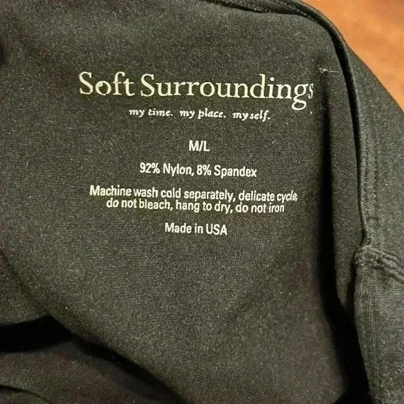 Soft Surroundings Black Tank Top Size Medium/Large - Picture 5 of 5